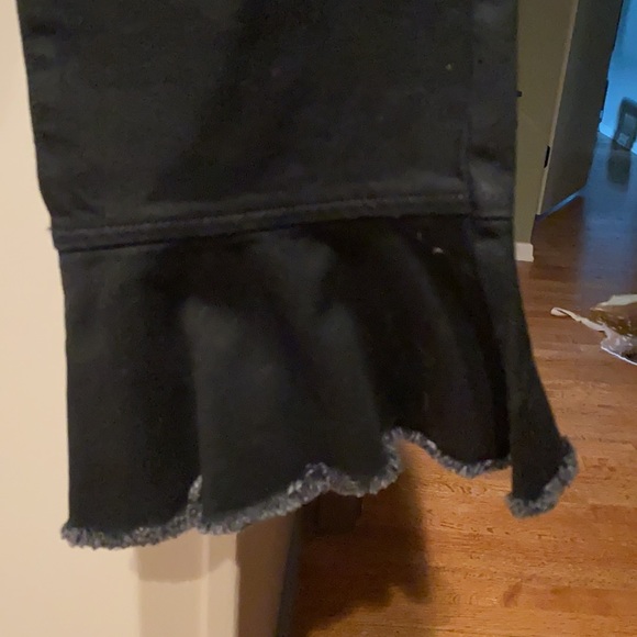 Top shop black Capri with flare size 26W/30L - Picture 3 of 5